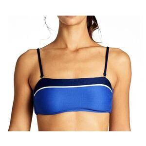 VITAMIN A Mila-Luciana Blue‎ Bandeau Bikini Top
